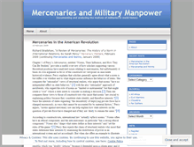 Tablet Screenshot of mercenarymatters.wordpress.com
