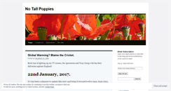 Desktop Screenshot of notallpoppies.wordpress.com
