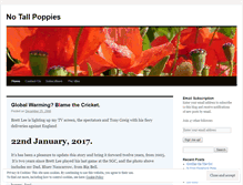 Tablet Screenshot of notallpoppies.wordpress.com