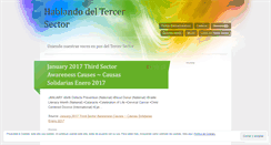 Desktop Screenshot of hablandodeltercersector.wordpress.com