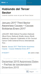 Mobile Screenshot of hablandodeltercersector.wordpress.com
