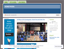 Tablet Screenshot of honeykids.wordpress.com
