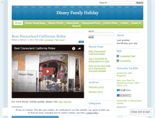 Tablet Screenshot of disneyfamilyholiday.wordpress.com
