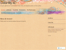 Tablet Screenshot of colormy4l.wordpress.com
