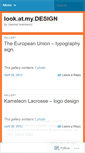 Mobile Screenshot of lookatmydesign.wordpress.com