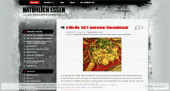 Desktop Screenshot of natuerlichessen.wordpress.com