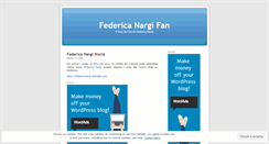 Desktop Screenshot of federicanargifan.wordpress.com