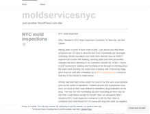 Tablet Screenshot of moldservicesnyc.wordpress.com