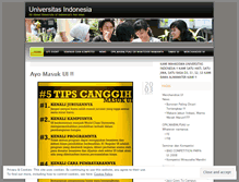 Tablet Screenshot of mahasiswaui.wordpress.com