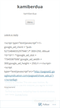 Mobile Screenshot of kamiberdua.wordpress.com