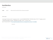 Tablet Screenshot of kamiberdua.wordpress.com