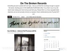 Tablet Screenshot of dothebrokenrecords.wordpress.com