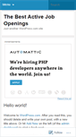 Mobile Screenshot of bestactivejobopeningsdotcom.wordpress.com