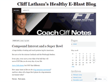 Tablet Screenshot of clifflatham.wordpress.com