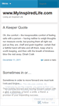 Mobile Screenshot of livinganinspiredlife.wordpress.com