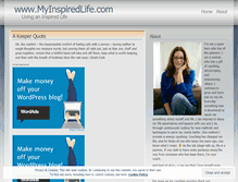 Tablet Screenshot of livinganinspiredlife.wordpress.com