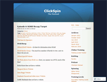 Tablet Screenshot of clickspin.wordpress.com