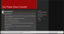 Desktop Screenshot of dopaise.wordpress.com