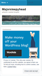 Mobile Screenshot of majorsleepyhead.wordpress.com