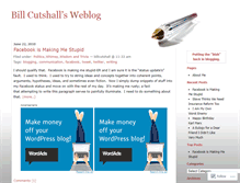 Tablet Screenshot of billcutshall.wordpress.com