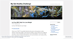 Desktop Screenshot of mygethealthychallenge.wordpress.com