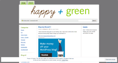 Desktop Screenshot of happyandgreen.wordpress.com