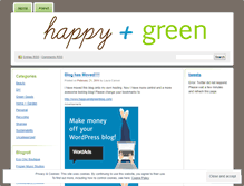 Tablet Screenshot of happyandgreen.wordpress.com