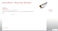 Desktop Screenshot of annecalhoun.wordpress.com