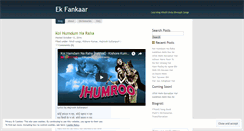 Desktop Screenshot of ekfankaar.wordpress.com