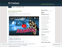 Tablet Screenshot of ekfankaar.wordpress.com