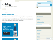 Tablet Screenshot of chielog.wordpress.com