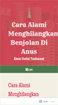 Mobile Screenshot of caraalamimenghilangkanbenjolandianus.wordpress.com