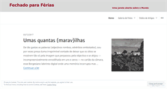 Desktop Screenshot of fechadoparaferias.wordpress.com