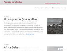 Tablet Screenshot of fechadoparaferias.wordpress.com