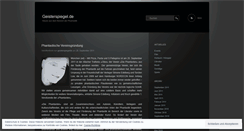 Desktop Screenshot of geisterspiegelonline.wordpress.com