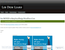 Tablet Screenshot of libdemliars.wordpress.com