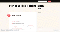 Desktop Screenshot of phpdeveloper37.wordpress.com