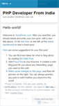 Mobile Screenshot of phpdeveloper37.wordpress.com