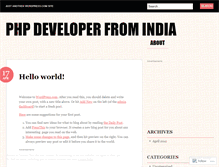 Tablet Screenshot of phpdeveloper37.wordpress.com