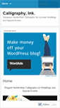 Mobile Screenshot of calligraphyink.wordpress.com