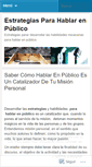 Mobile Screenshot of estrategiashablarenpublico.wordpress.com