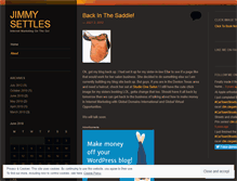 Tablet Screenshot of jimmysettles.wordpress.com