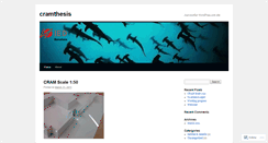 Desktop Screenshot of cramthesis.wordpress.com