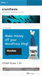Mobile Screenshot of cramthesis.wordpress.com
