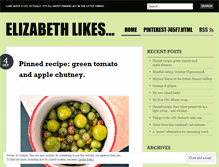 Tablet Screenshot of elizabethlikes.wordpress.com