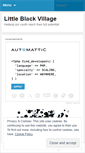 Mobile Screenshot of littleblackvillage.wordpress.com