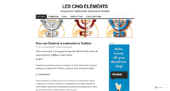 Desktop Screenshot of cinqelements.wordpress.com