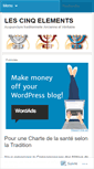 Mobile Screenshot of cinqelements.wordpress.com