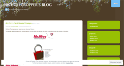 Desktop Screenshot of nicholecropper.wordpress.com