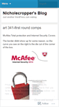 Mobile Screenshot of nicholecropper.wordpress.com